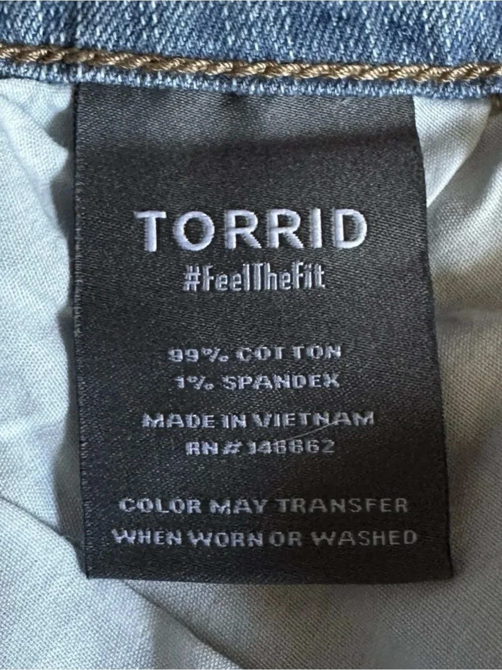 Torrid Size 18 Bermuda Shorts Distressed Light Wash Stretch Denim NWT